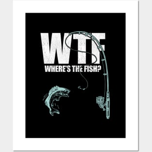 Wtf Where'S The Fish Fishing Posters and Art